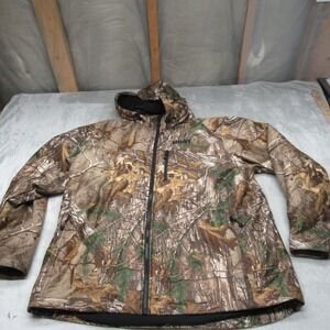 HART Jacket Mens XXL Camo Realtree Xtra Heated Full Zip Hooded Hunting Waterfowl